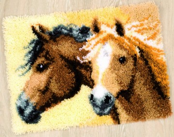 Impetuous Horses - knooptapijt Vervaco