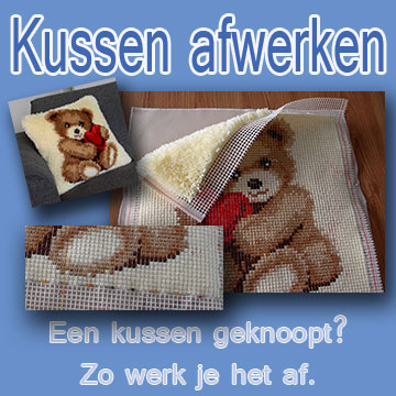 een knoopkussen afwerken